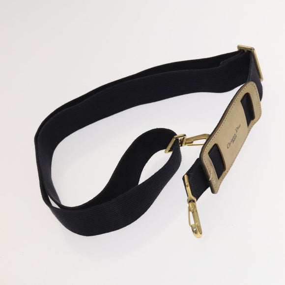 Christian Dior Sports Boston Bag Leather PVC 2way Navy Gold Auth bs27974