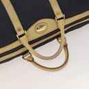 Christian Dior Sports Boston Bag Leather PVC 2way Navy Gold Auth bs27974-7
