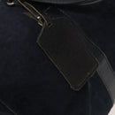 Christian Dior Trotter Canvas Boston Bag Suede Navy Silver Auth bs27975-10