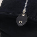 Christian Dior Trotter Canvas Boston Bag Suede Navy Silver Auth bs27975-11