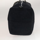 Christian Dior Trotter Canvas Boston Bag Suede Navy Silver Auth bs27975-3