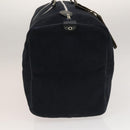 Christian Dior Trotter Canvas Boston Bag Suede Navy Silver Auth bs27975-4