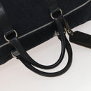 Christian Dior Trotter Canvas Boston Bag Suede Navy Silver Auth bs27975-7