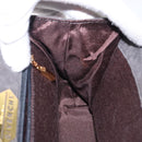 GIVENCHY Hand Bag Suede Gray Gold Auth bs27976-18