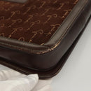 GIVENCHY Shoulder Bag Suede Brown Gold Auth bs27977-16