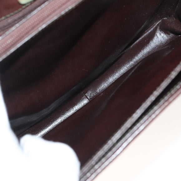 GIVENCHY Shoulder Bag Suede Brown Gold Auth bs27977