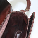 GIVENCHY Shoulder Bag Suede Brown Gold Auth bs27977-20