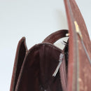 GIVENCHY Umhängetasche Wildleder Braun Gold Auth bs27977-21