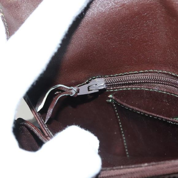 GIVENCHY Shoulder Bag Suede Brown Gold Auth bs27977