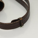 GIVENCHY Shoulder Bag Suede Brown Gold Auth bs27977-8