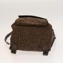 BOTTEGA VENETA Backpack Nylon Brown Gold Auth bs27978-5