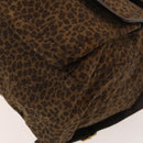 BOTTEGA VENETA Backpack Nylon Brown Gold Auth bs27978-15