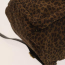 BOTTEGA VENETA Backpack Nylon Brown Gold Auth bs27978-16