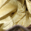 BOTTEGA VENETA Backpack Nylon Brown Gold Auth bs27978-11