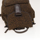 BOTTEGA VENETA Backpack Nylon Brown Gold Auth bs27978-6