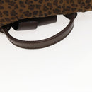 BOTTEGA VENETA Backpack Nylon Brown Gold Auth bs27978-7