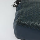 BOTTEGA VENETA INTRECCIATO Shoulder Bag Leather Blue Auth bs27981-9