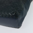 BOTTEGA VENETA INTRECCIATO Shoulder Bag Leather Blue Auth bs27981-16
