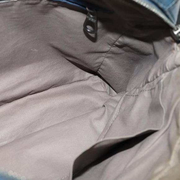 BOTTEGA VENETA INTRECCIATO Shoulder Bag Leather Blue Auth bs27981