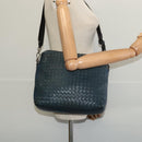 BOTTEGA VENETA INTRECCIATO Shoulder Bag Leather Blue Auth bs27981-23