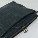 BOTTEGA VENETA INTRECCIATO Shoulder Bag Leather Blue Auth bs27981-6