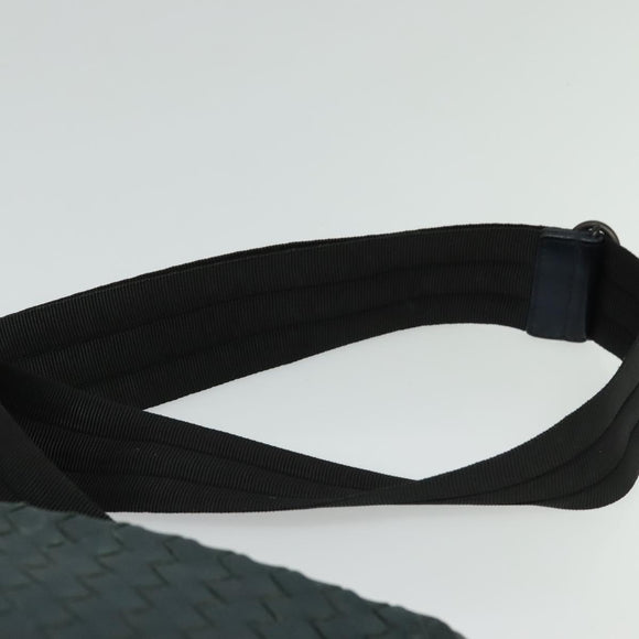 BOTTEGA VENETA INTRECCIATO Shoulder Bag Leather Blue Auth bs27981