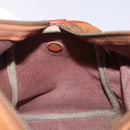 MCM Logogram Vicetos Boston Bag PVC Leather Brown Gold Auth bs27984-20