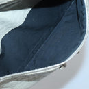 BALENCIAGA Classic Clip M Clutch Bag Leather Beige Silver Auth bs27985-11