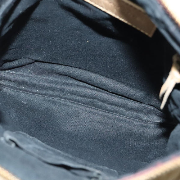 BALENCIAGA Classic Flat Shoulder Bag Leather Beige Auth bs27986