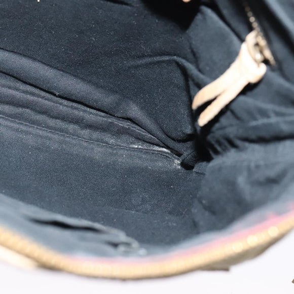 BALENCIAGA Classic Flat Shoulder Bag Leather Beige Auth bs27986