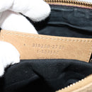 BALENCIAGA Classic Flat Shoulder Bag Leather Beige Auth bs27986-12