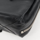 BALENCIAGA Paper Mini Hand Bag Leather 2way Black Silver 370926 Auth bs27987V-9