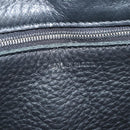 BALENCIAGA Paper Mini Hand Bag Leather 2way Black Silver 370926 Auth bs27987V-18