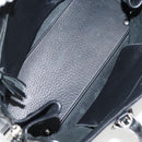 BALENCIAGA Paper Mini Hand Bag Leather 2way Black Silver 370926 Auth bs27987V-10