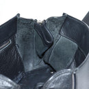 BALENCIAGA Paper Mini Hand Bag Leather 2way Black Silver 370926 Auth bs27987V-19