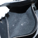 BALENCIAGA Paper Mini Hand Bag Leather 2way Black Silver 370926 Auth bs27987V-11