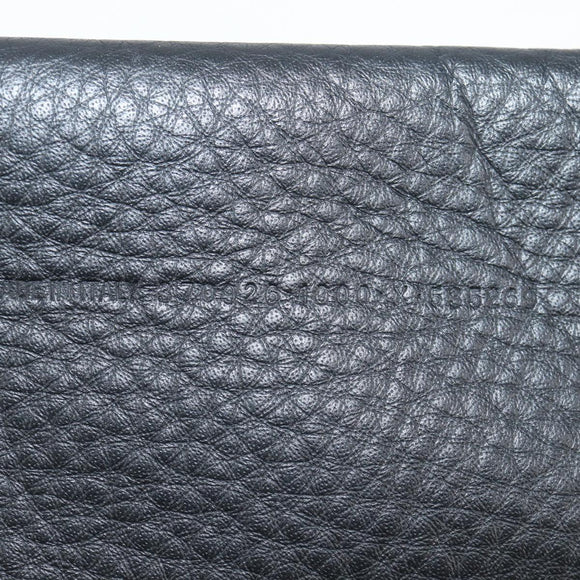 BALENCIAGA Paper Mini Hand Bag Leather 2way Black Silver 370926 Auth bs27987V