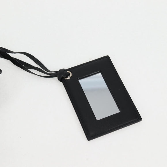 BALENCIAGA Paper Mini Hand Bag Leather 2way Black Silver 370926 Auth bs27987V