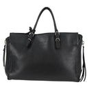 BALENCIAGA Paper Mini Hand Bag Leather 2way Black Silver 370926 Auth bs27987V-2