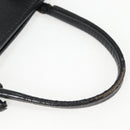 BALENCIAGA Paper Mini Hand Bag Leather 2way Black Silver 370926 Auth bs27987V-8