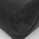 CELINE Mustang Print Vertical Cabas Tote Bag Leder Schwarz Gold Auth bs27989-16