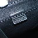 CELINE Mustang Print Vertical Cabas Tote Bag Leder Schwarz Gold Auth bs27989-19
