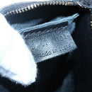 CELINE Mustang Print Vertical Cabas Tote Bag Leather Black Gold Auth bs27989-12