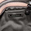 Miu Miu Matelasse Chain Shoulder Bag Leather Pink Silver Auth bs27996-17