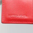 BOTTEGA VENETA INTRECCIATO Bifold Wallet Leather Red Auth bs28002-17
