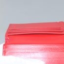BOTTEGA VENETA INTRECCIATO Bifold Wallet Leather Red Auth bs28002-20