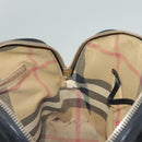 BURBERRY Hand Bag Leather Black Gold Auth bs28007-18