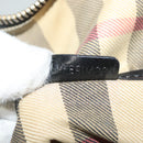 BURBERRY Hand Bag Leather Black Gold Auth bs28007-22