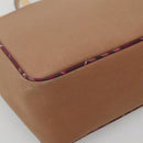 BURBERRY Blue Label Tote Bag Canvas Beige Silver Auth bs28008-14