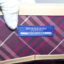 BURBERRY Blue Label Tote Bag Canvas Beige Silver Auth bs28008-10